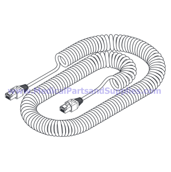 Hand Control Coiled Cord, Part MIC251 (OEM Part 015-0839-00)