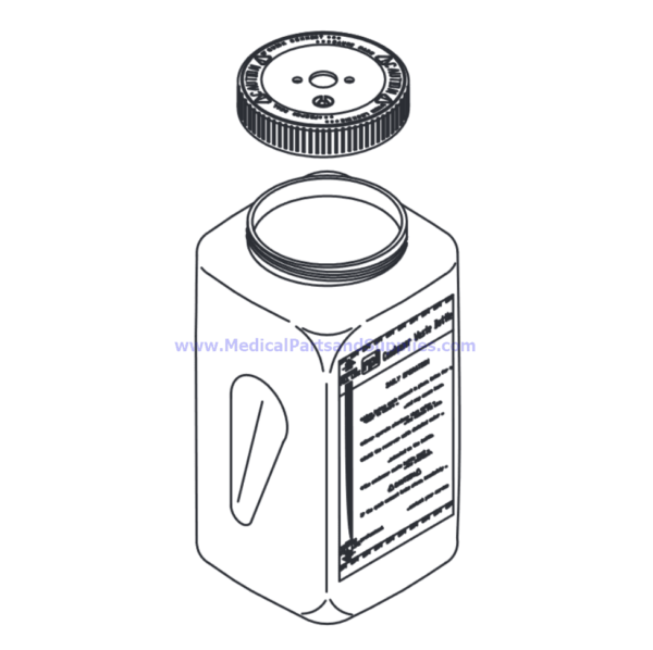 Condenser Waste Bottle With Lid, Part SCB018 (OEM Part 01-100724S)