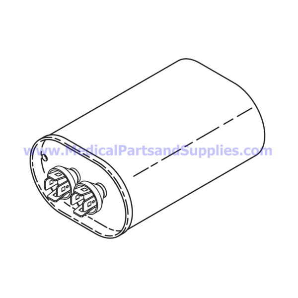 Capacitor for the Midmark-Ritter® 411 (75L), Part MIC220 (OEM Part 015-0723-03)