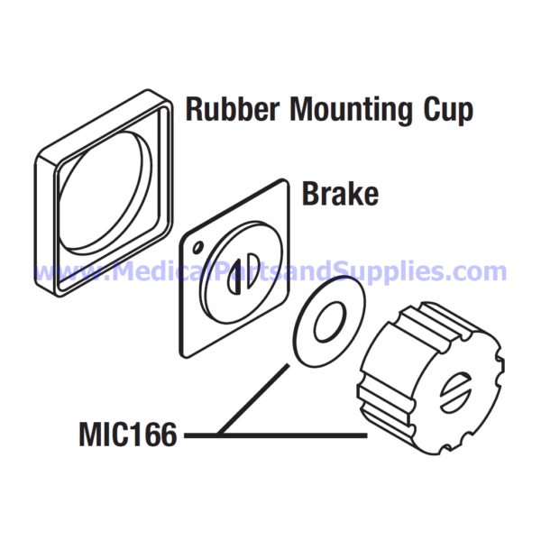 Brake and Coupler Kit, Part MIK167 (OEM Part 016-0237-00)