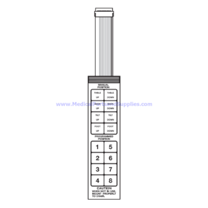 Hand Control Panel, Part MIP169 (OEM Part 002-1472-00)