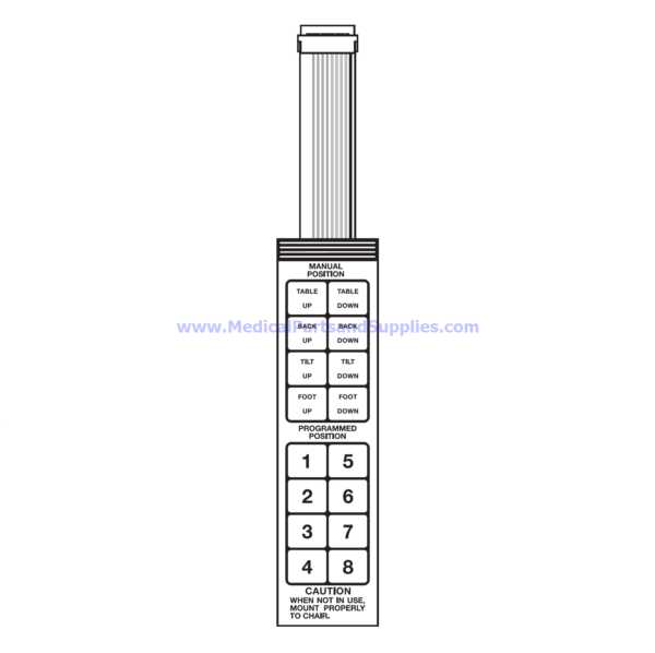 Hand Control Panel, Part MIP169 (OEM Part 002-1472-00)
