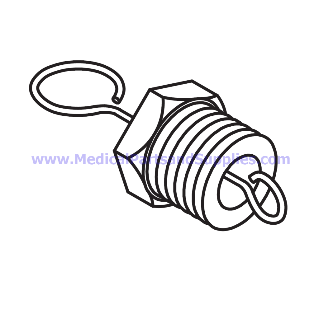 Air Jet Valve (Red Top) for Tuttnauer® 220V Autoclaves, Part TUJ033 (OEM Part CB842010)
