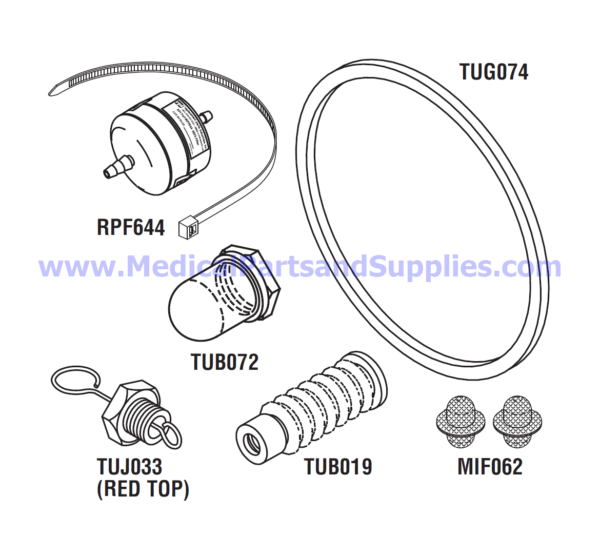 PM Kit with Door Gasket for the Tuttnauer® 3850EA and 3870EA, Part TUK132 (OEM Part 02610019)