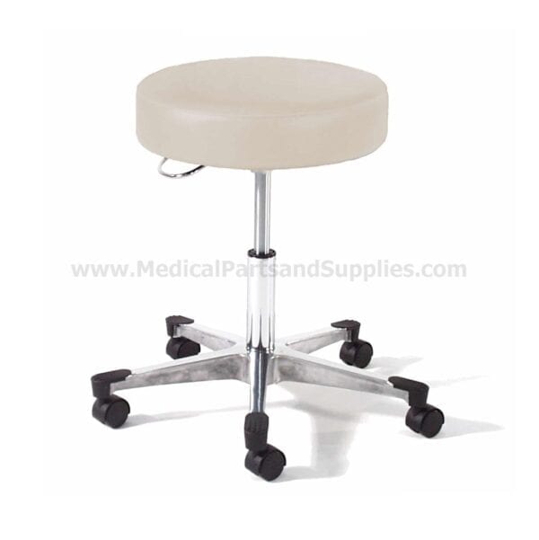 Hausted® 9702 Series Physician's Exam Stool w/ D-Handle Release and Brushed Aluminum Base