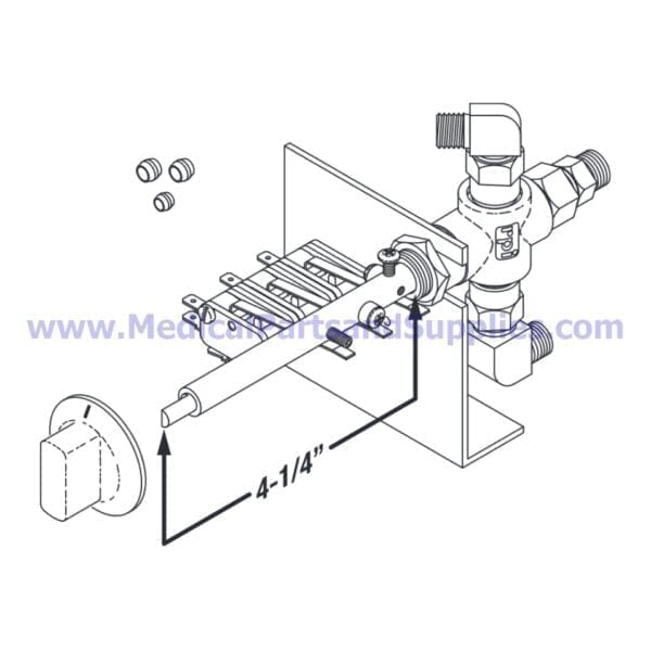 Multi-Purpose Valve Assembly for Tuttnauer® Manual Autoclaves, Part TUV025 (OEM Part CT810013)
