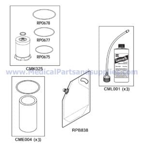 Compressor PM Kit, Part CMK160 (OEM Part 77001635 / ACA85402)
