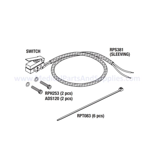 Microswitch Kit for the SciCan® Statim® 2000, Part SCK007(01-100571S (OEM Part #01-100571S (2000)/01-101621S (5000))