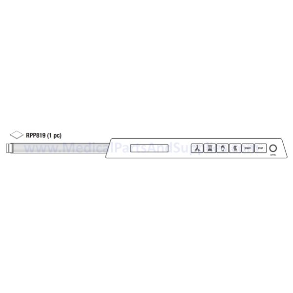 Keypad for the SciCan® Statim® 2000, Part SCK015 (OEM Part #01-101707S)