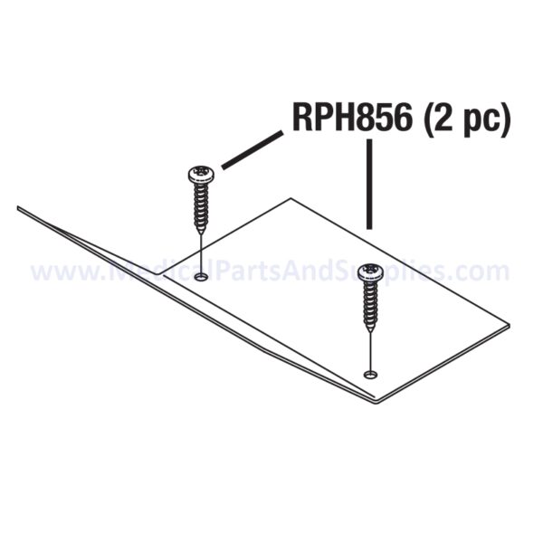 Cover Plate (Printer) for the Midmark Ritter M9® Sterilizer, Part MIC199 (OEM Part #050-1775-00)