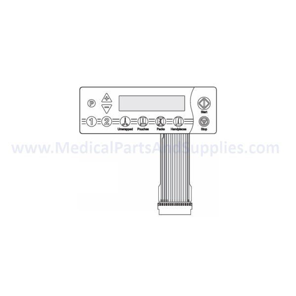 Touch Pad for the Midmark Ritter M9® Sterilizer, Part MIP099 (OEM Part #015-1550-00/015-1551-00)