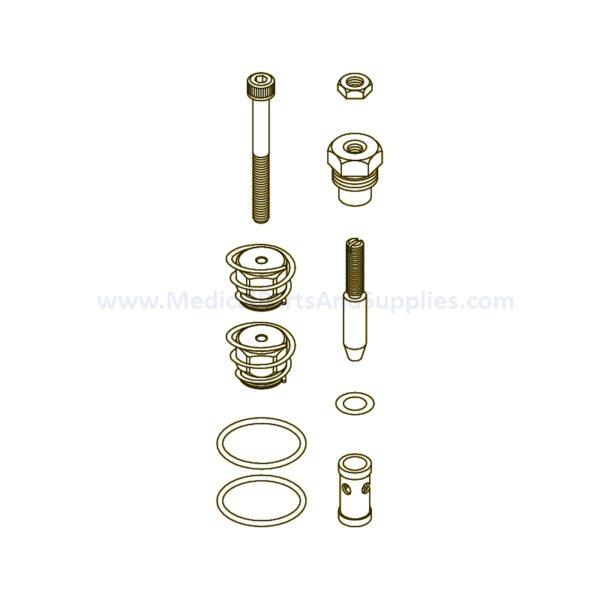 Check Valve and Flow Control Kit for 3/8” Port Valves for the AMSCO/STERIS® Century V116, Part AMK225 (OEM Part 764326-485)